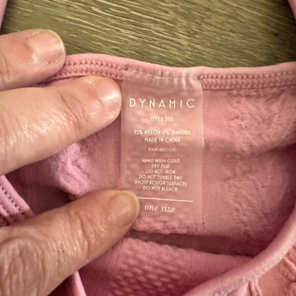 Dynamic Pink Tank Top Lightweight Super Stretchy OS NEW - Picture 3 of 3